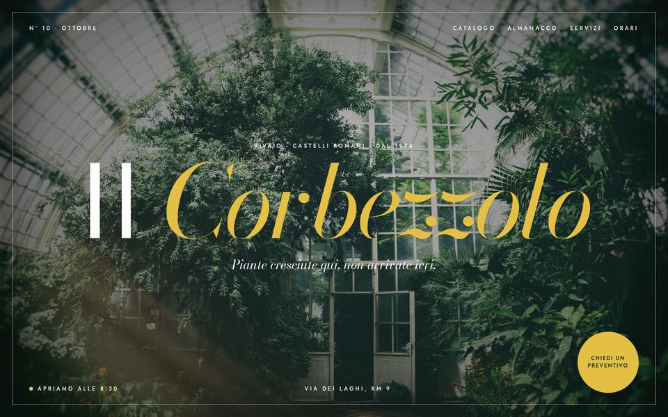 La pagina iniziale del sito Il Corbezzolo
